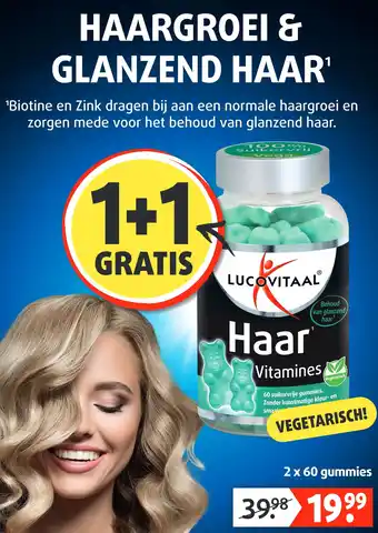 Lucovitaal HAARGROEI & GLANZEND HAAR aanbieding