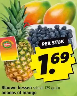 Boni Blauwe bessen , ananas of mango aanbieding