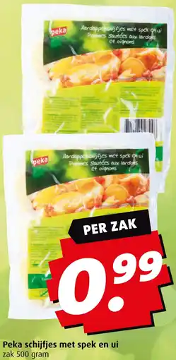 Boni Peka schijfjes met spek en ui aanbieding