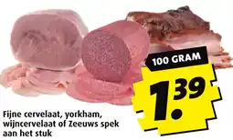 Boni Fijne cervelaat, yorkham, wijncervelaat of Zeeuws spek aan het stuk aanbieding