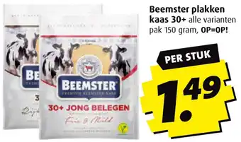 Boni Beemster plakken kaas 30+ aanbieding