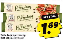 Boni Tante Fanny pizzadeeg met saus aanbieding