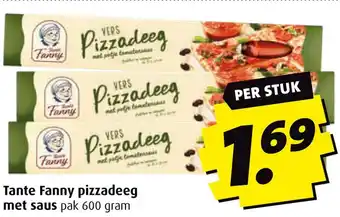 Boni Tante Fanny pizzadeeg met saus aanbieding