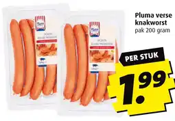 Boni Pluma verse knakworst aanbieding