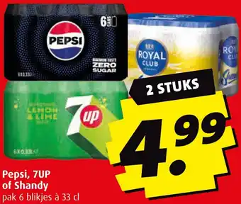 Boni Pepsi, 7UP of Shandy aanbieding