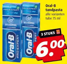 Boni Oral-B tandpasta aanbieding