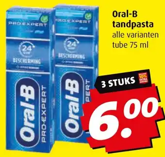 Boni Oral-B tandpasta aanbieding