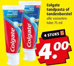 Boni Colgate tandpasta of tandenborstel aanbieding