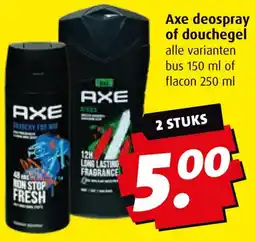 Boni Axe deospray of douchegel aanbieding