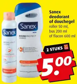 Boni Sanex deodorant of douchegel aanbieding