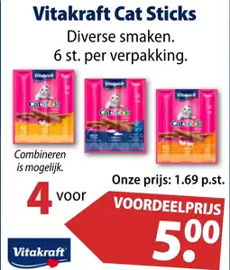 Huisdier Voordeelshop Vitakraft Cat Sticks aanbieding