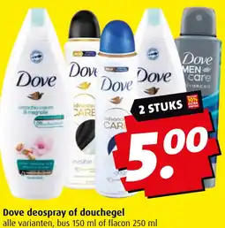 Boni Dove deospray of douchegel aanbieding