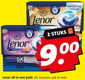 Boni Lenor all-in one pods aanbieding