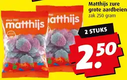 Boni Matthijs zure grote aardbeien aanbieding