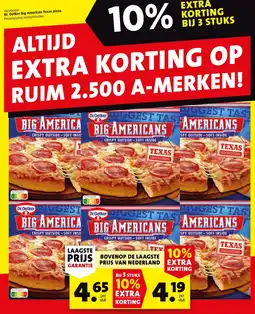 Boni Dr. Oetker Big American Texas pizza aanbieding