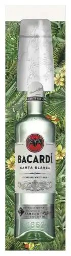 Gall & Gall Bacardí Carta Blanca met glas 100CL Mixen aanbieding