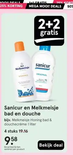 Etos Sanicur en Melkmeisje bad en douche aanbieding