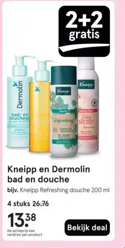 Etos Kneipp en Dermolin bad en douche aanbieding