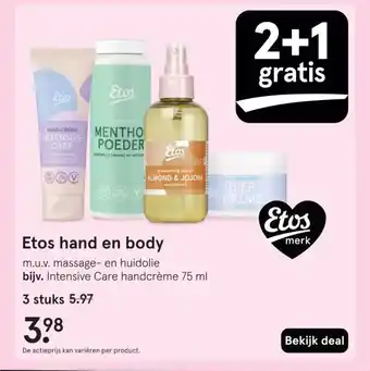 Etos Etos hand en body aanbieding