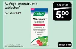 Etos A. Vogel menstruatie tabletten' aanbieding