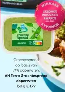 Albert Heijn AH Terra Groentespread doperwten aanbieding