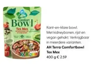 Albert Heijn AH Terra Comfortbowl Tex Mex aanbieding