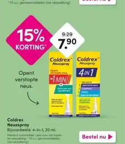 DA Coldrex Neusspray Bijvoorbeeld: 4-in-1, 20 ml. aanbieding