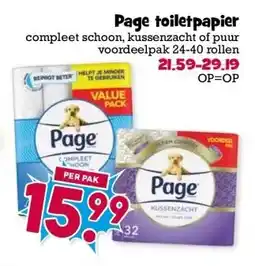 Boon`s Markt Page toiletpapier aanbieding