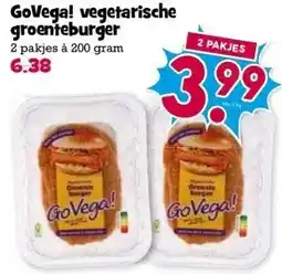 Boon`s Markt GoVega! vegetarische groenteburger aanbieding