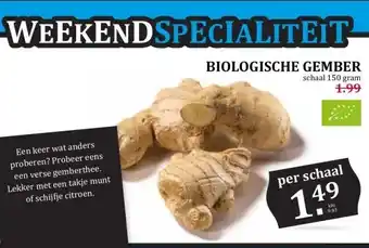 Boon`s Markt BIOLOGISCHE GEMBER aanbieding