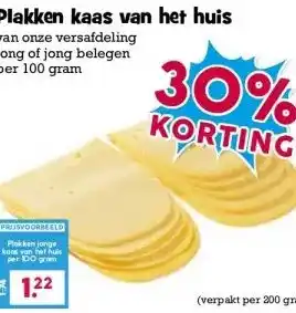 Boon`s Markt Plakken kaas van het huis aanbieding