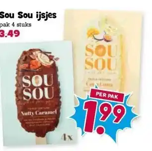 Boon`s Markt Sou Sou ijsjes aanbieding