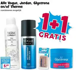 Boon`s Markt Alle Vogue, Jordan, Glycerona en/of Therme aanbieding