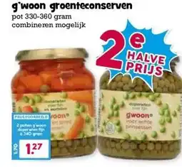 Boon`s Markt g'woon groenteconserven pot aanbieding