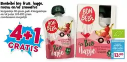 Boon`s Markt Bonbébé bio fruit. hapje. menu en/of smoothie aanbieding