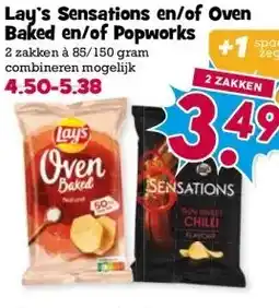 Boon`s Markt Lay's Sensations en/of Oven Baked en/of Popworks aanbieding