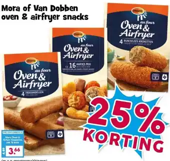 Boon`s Markt Mora of Van Dobben oven & airfryer snacks aanbieding