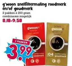 Boon`s Markt gwoon snelfiltermaling roodmerk en/of goudmerk aanbieding