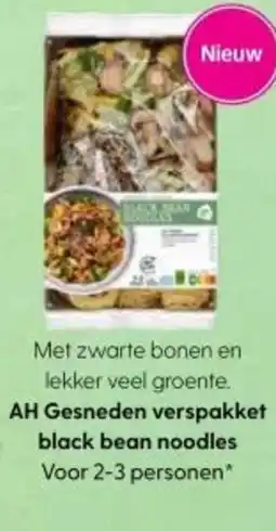 Albert Heijn AH Gesneden verspakket black bean noodles aanbieding