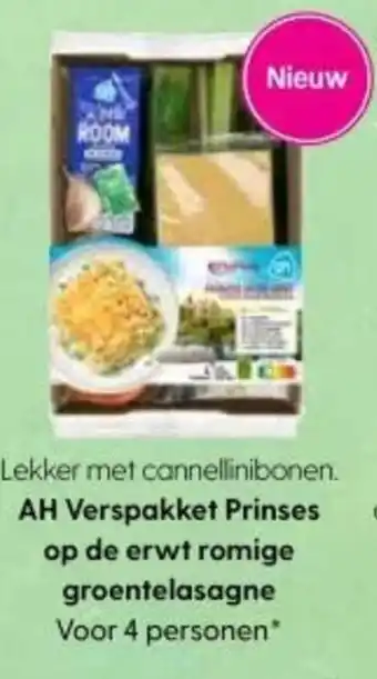 Albert Heijn AH Verspakket Prinses op de erwt romige groentelasagne aanbieding