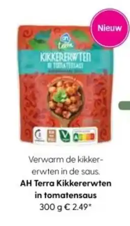 Albert Heijn AH Terra Kikkererwten in tomatensaus aanbieding