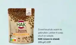 Albert Heijn HAK Linzen in stazak aanbieding