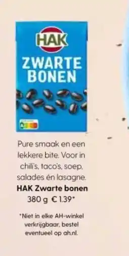 Albert Heijn HAK Zwarte bonen aanbieding