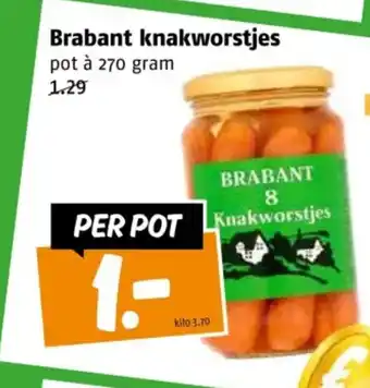 Poiesz Brabant knakworstjes aanbieding