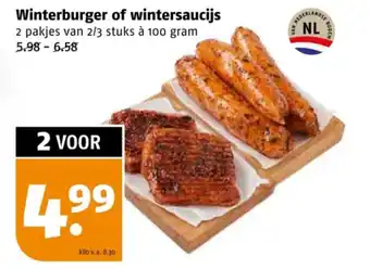 Poiesz Winterburger of wintersaucijs aanbieding