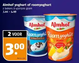 Poiesz Almhof yoghurt of roomyoghurt aanbieding