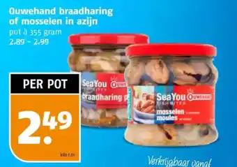 Poiesz Ouwehand braadharing of mosselen in azijn aanbieding