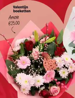 Poiesz Valentijn boeketten Amore aanbieding