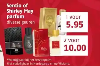 Poiesz Sentio of shirley may parfum aanbieding