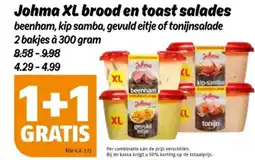 Poiesz Johma XL brood en toast salades aanbieding